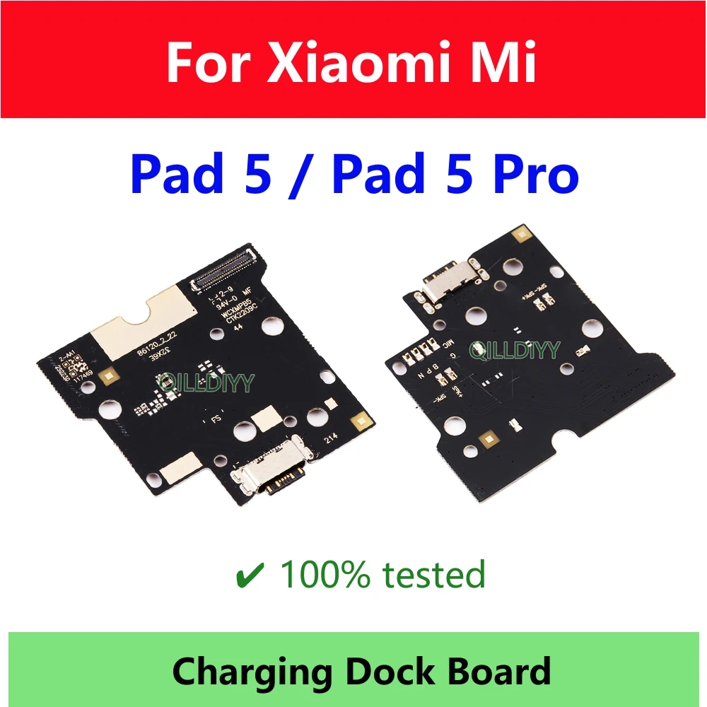 Usb Charge Dock Port Socket Jack Plug Connector Flex Cable Per Xiaomi Mi Pad 5 Pro Pad5 5Pro Parti Del Modulo Della Scheda Di Ricarica