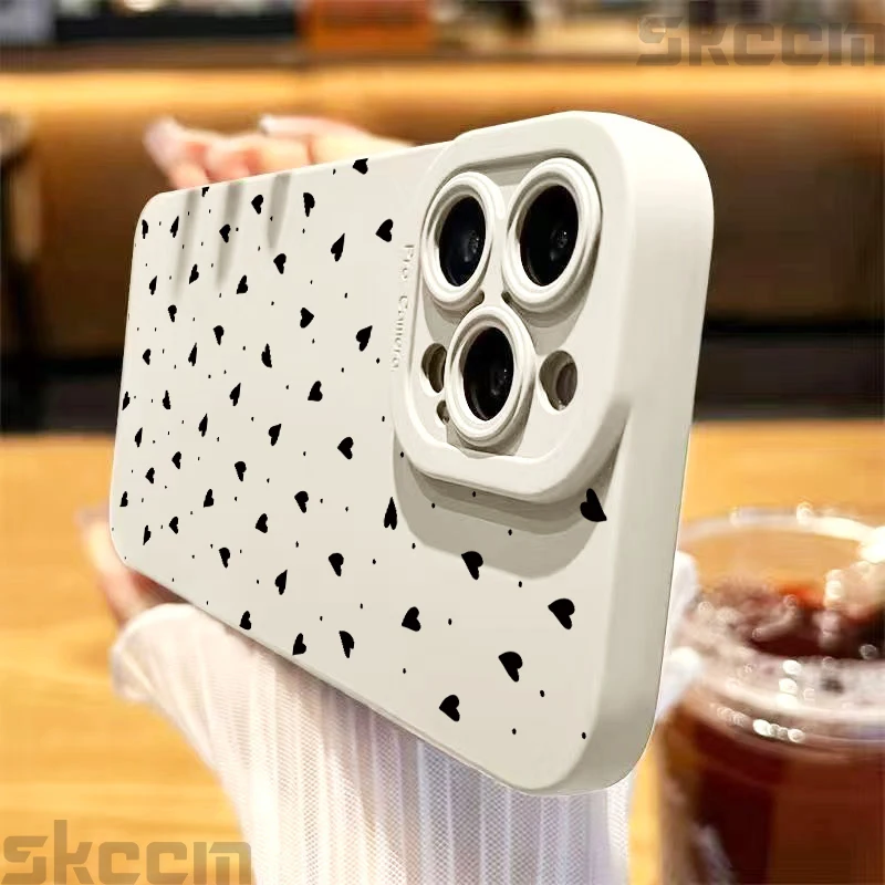 Adorable Love Heart Silicone Soft Phone Case Cover