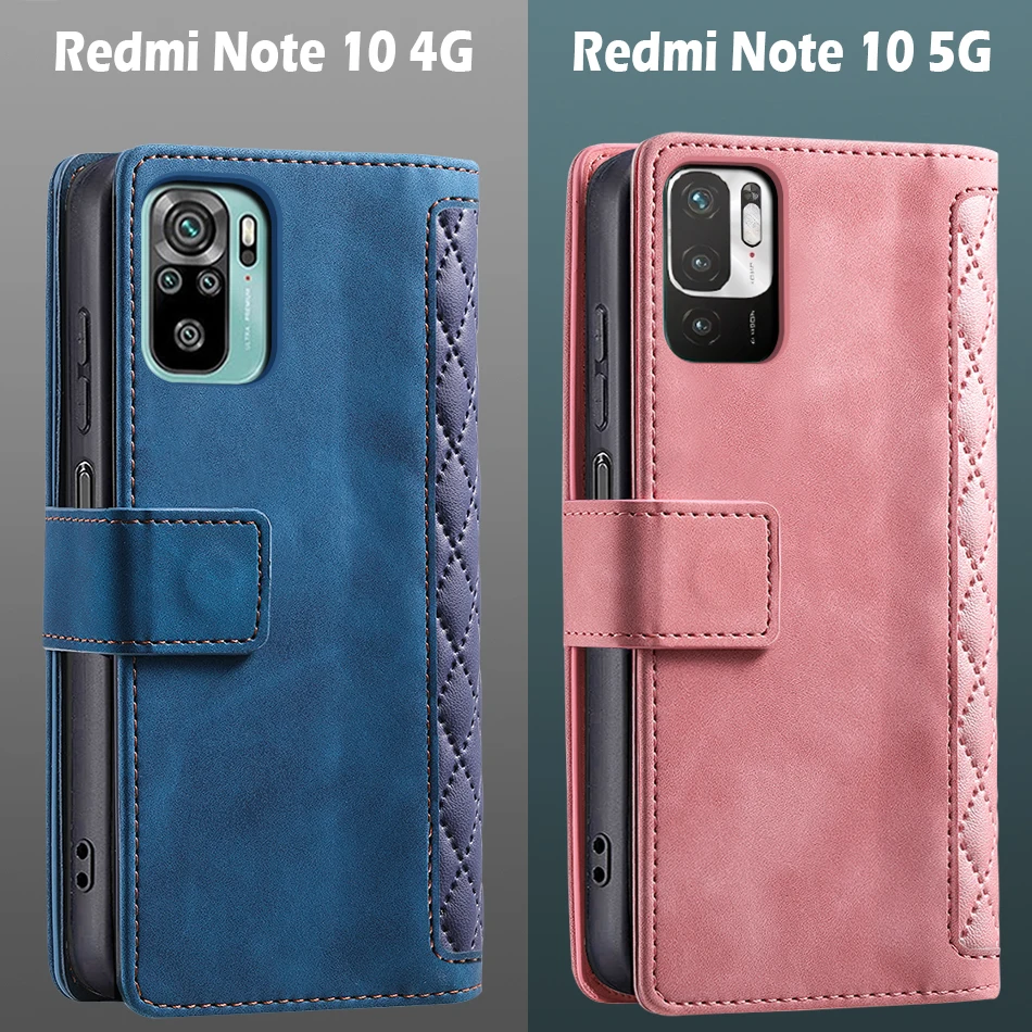 For Xiaomi Redmi Note 10 Case for Redmi Note 10 5G Case Magnetic flip leather Wallet Book Cover Redmi Note10 phone case 4G etui 2