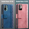 For Xiaomi Redmi Note 10 Case for Redmi Note 10 5G Case Magnetic flip leather Wallet Book Cover Redmi Note10 phone case 4G etui 2