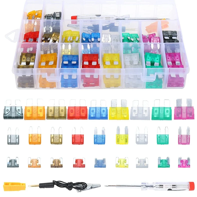 

A50I Fuses Assortment Kit, Automotive Fuses, Blade Type Fuse Assortment Kit, 306 PCS Standard & Mini & Low Profile Mini Fuse