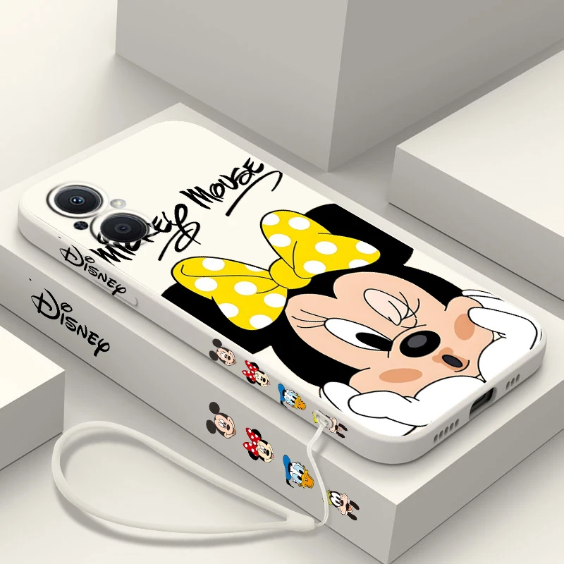 thumbnail image 1 of Disney-funda de Mickey Mouse para OPPO Find X5 X3 X2 Lite Pro Neo A5 A53 A94 4G 5G Liquid Left Rope Soft Cover, 1 of 5