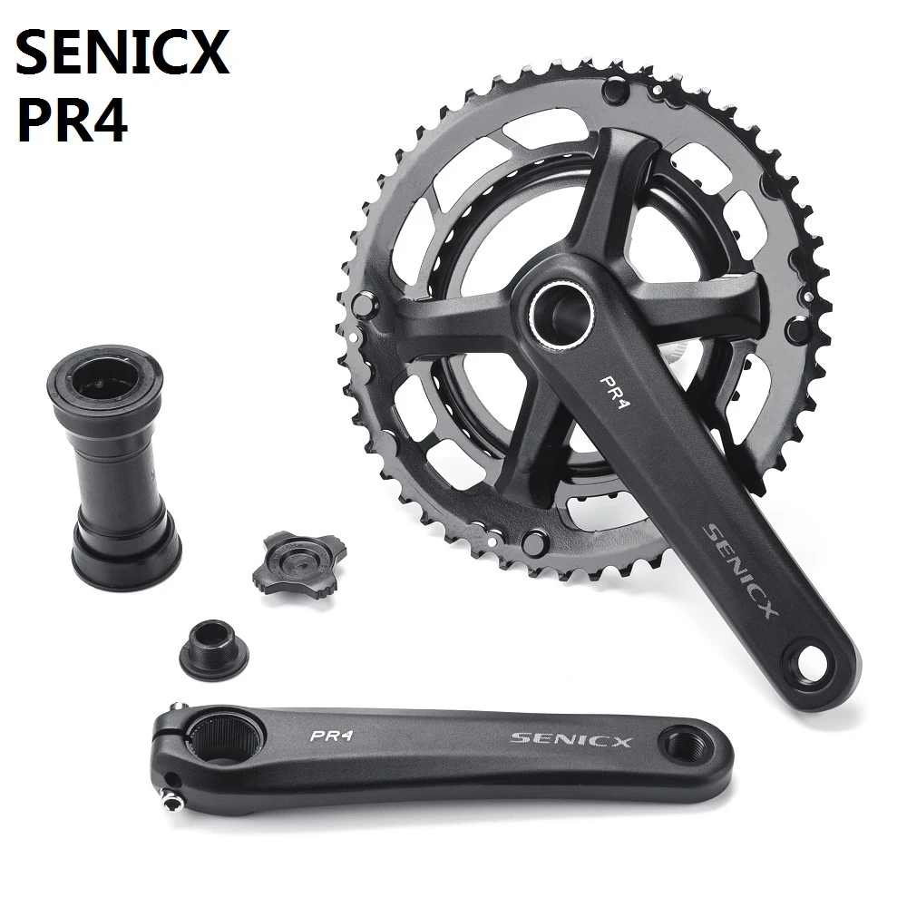 Senicx Pr4 2 X 10 /11/12 Speed Road Bicycle Cranksets Chainset Chain Wheel Crank Protector
