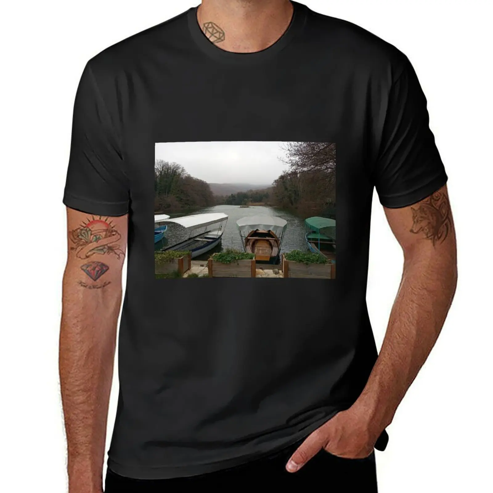 

Winter in St. Naum, Ohrid T-Shirt Aesthetic clothing summer clothes funnys mens graphic t-shirts funny