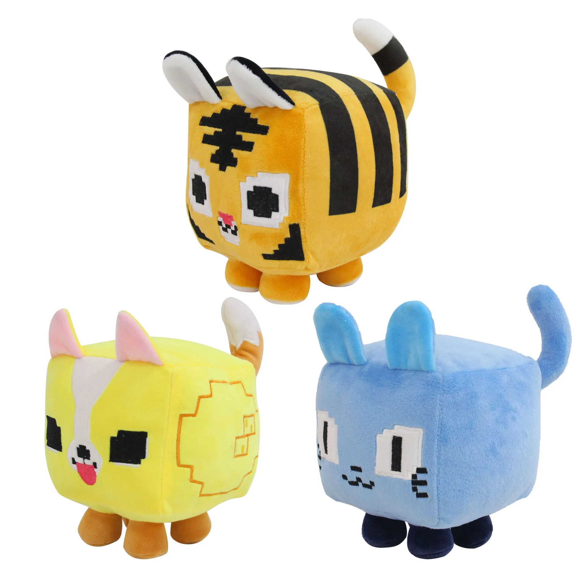3pcs/lot 14cm Pet Simulator X Cat Plushies Big Games Cat Plush New Big