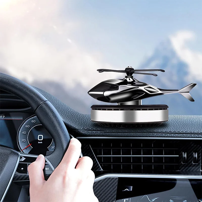 Car perfume car aromatherapy car deodorant lasting fragrance light fragrance solar helicopter decoration air freshener inter