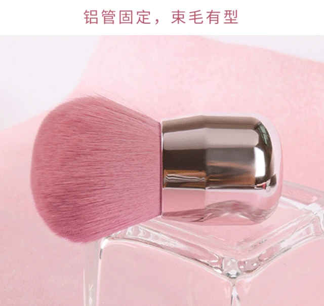 Karlge Blush Brush Soft Fluffy Hair Mushroom Head Make Up Brush for Bronzer  Loose Powder Cosmetics Dark Blue,Travel Powder Brush,Makeup Brush 