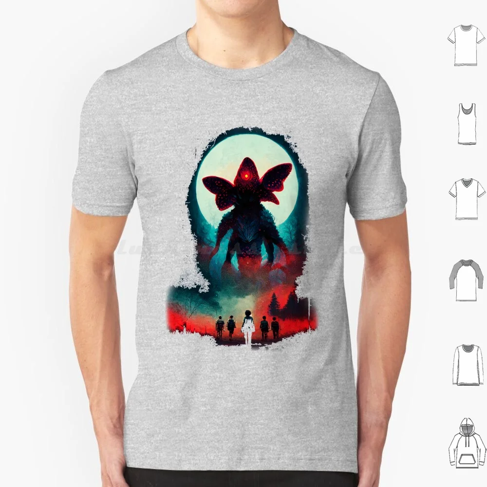 ( Demogorgon ) T Shirt 6xl Cotton Cool Tee Things Stranger Will Byers Mike Eleven Lucas Dustin 80s Hawkins Netflix 1980s 11