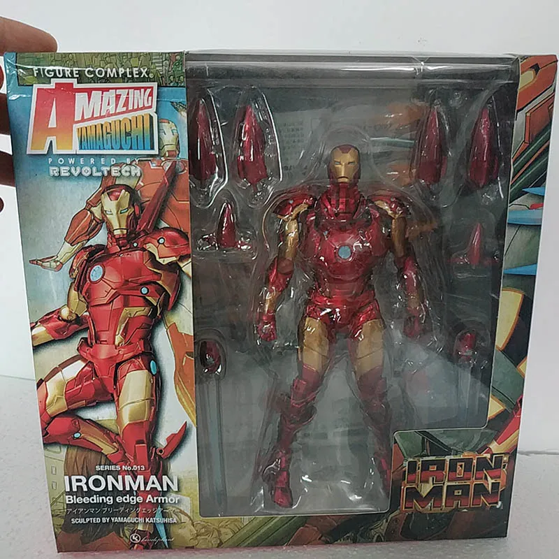 Amazing Yamaguchi Revoltech No 013 Iron Man MK37 Bleeding