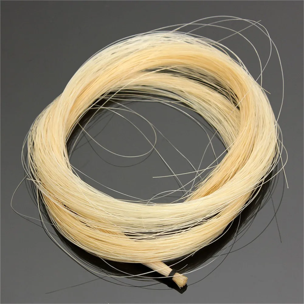 

80cm Violin Bow Hair Horsehair For Violin Viola Cello 32 In White Musical Instrument Accessories For A Novice Violinist 2021 New