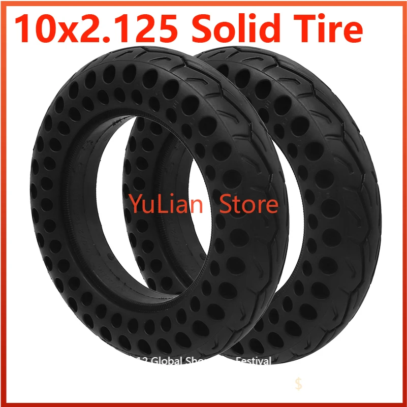 

10x2.125 Damping Solid Tire for M365 PRO 2 10 inch Electric Scooter Shock Absorber Non-Pneumatic Rubber Honeycomb Wheel Tyre