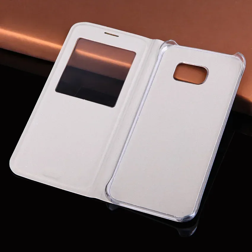Slide Window View Flip Cover Shockproof Leather Phone Case and Carrying Bag Mask