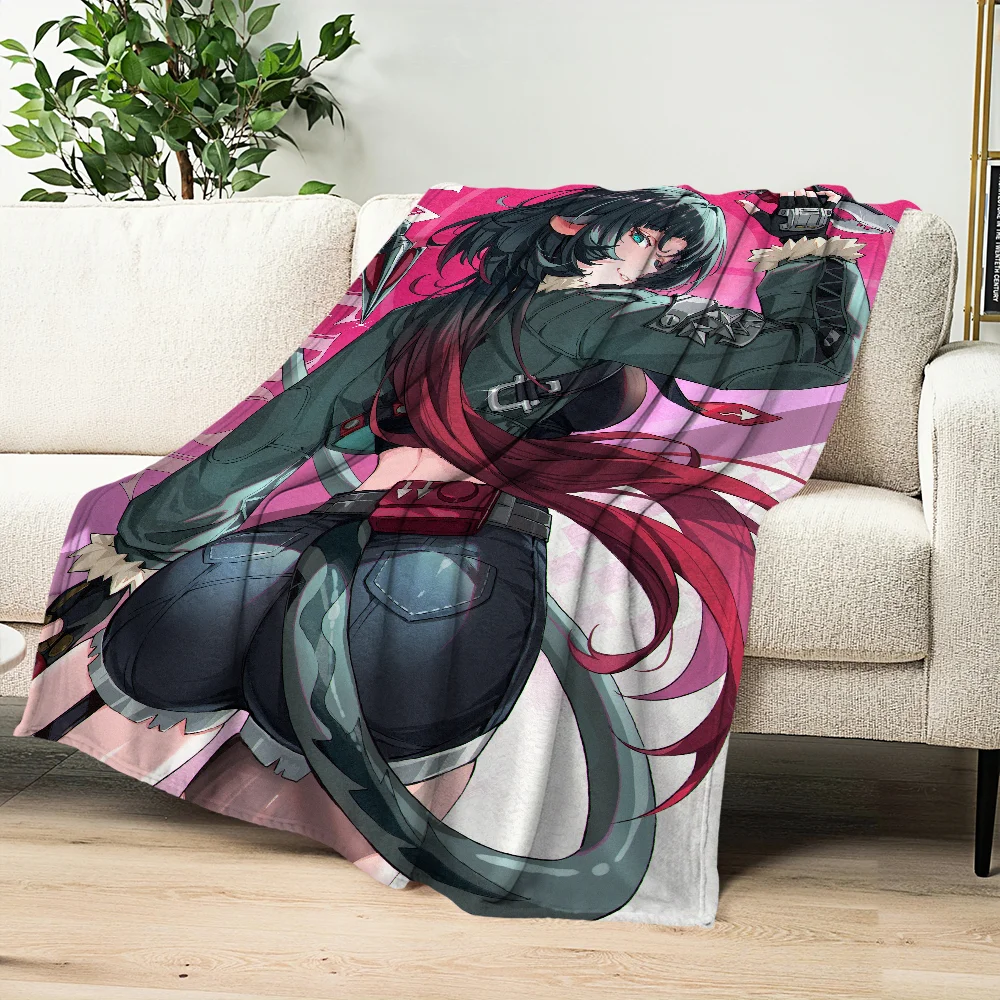 Zenless Zone Zero Jane Doe Skicomfort Warm Soft Home Kids Lunch Blanket Suitable For Living Room Office Daily Travel Gifts 5