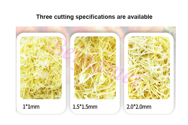 3 Kg/Min Commercial Ginger Radish Slicer Shredder Vegetable Cutter Machine