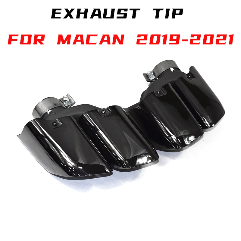1Pair304StainlessSteelExhaustPipeForPorscheMacanTurbo2019