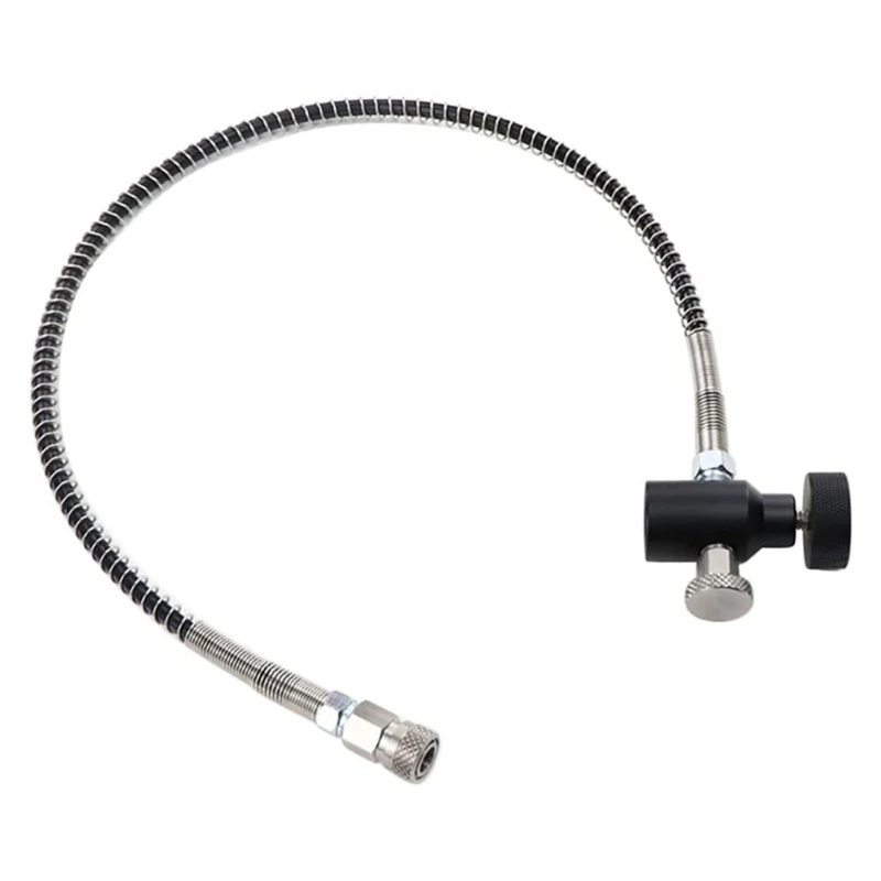 

Threaded Inflatable Connector CO2 Adapter Hose Quick Connect Bottle Adapter Hose Metal Material for Carbonated Bottle