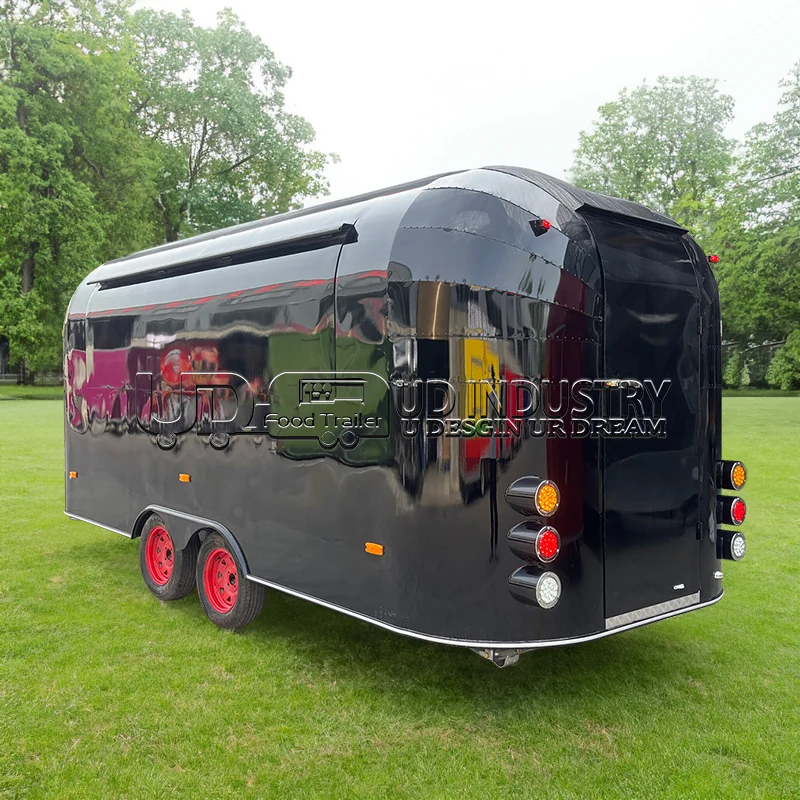 Description Picture 5 of itemUrdream Stainless Steel Food Trailers Fast Food Truck For Outdoor Restaurant Mobile Kitchen Equipment With Ice Cream Carts