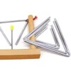 1set 4-8inch Triangolo Classical Metal Percussion Orchestra Performance Instruments Creative Musical Instruments Gift for Kids 4