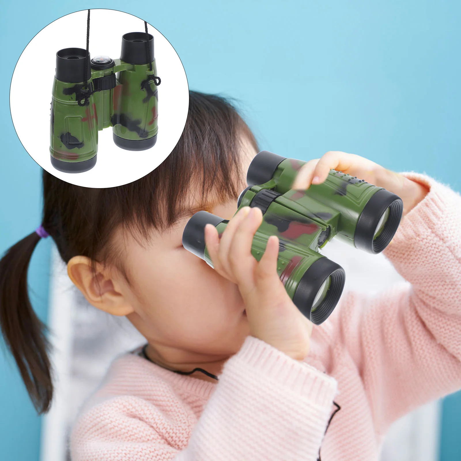 

2 Pcs Telescope Toy Kids Plaything Accessories Adorable Small Detachable Lovely Children Abs Travel