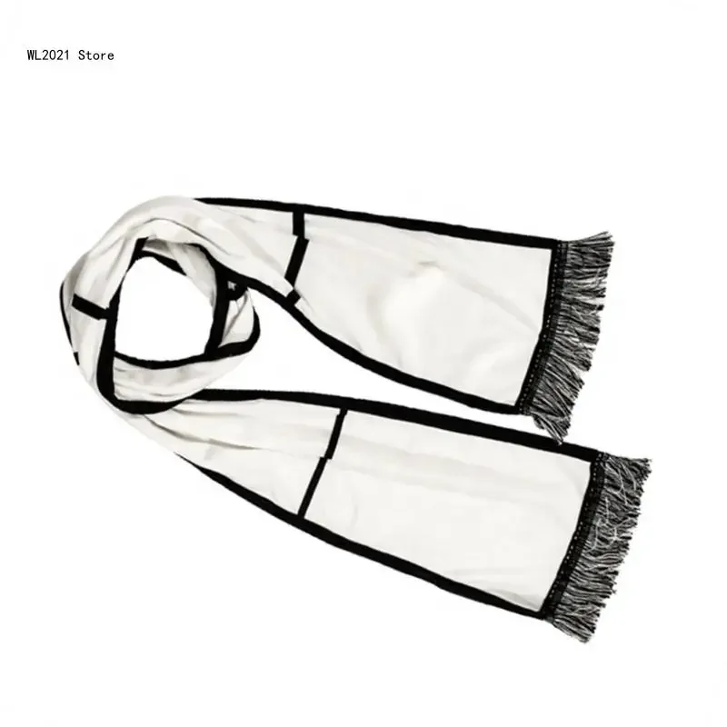 Popular DIY Blank Scarf for Women Men Heat Transfer Printing Neck Scarf for Children Adult Valentines Gift