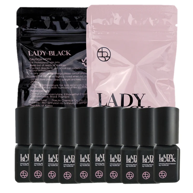 10pcs Lady black