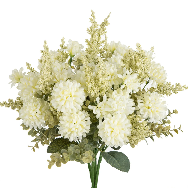 Huaao Grandi ortensie artificiali, 2 pezzi, come veri steli lunghi, Hydrangea, bouquet di fiori, decorazione per feste