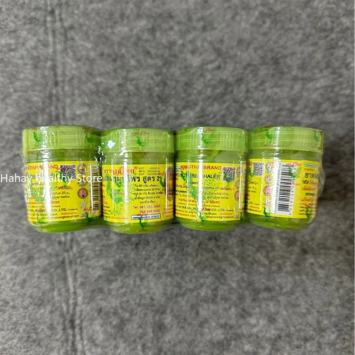 Thai Herbal Inhalant Inhaler Thai Traditional Nose flow carsick refreshing Herbal Inhalation Essence 1pcs