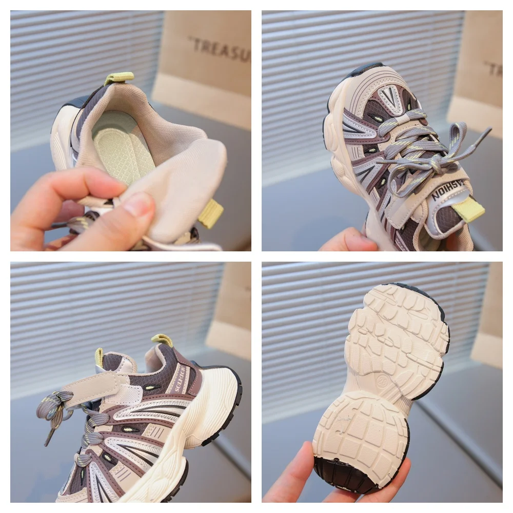 Kids Soft Sole Casual Platform Sneakers for School Outdoor Sport