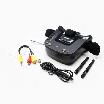 카메라 드론용 비디오 헤드셋, HD DVR 다이버시티 FPV 고글, VR009 FPV 고글, 5.8G, 40CH, 3 인치, 480x320