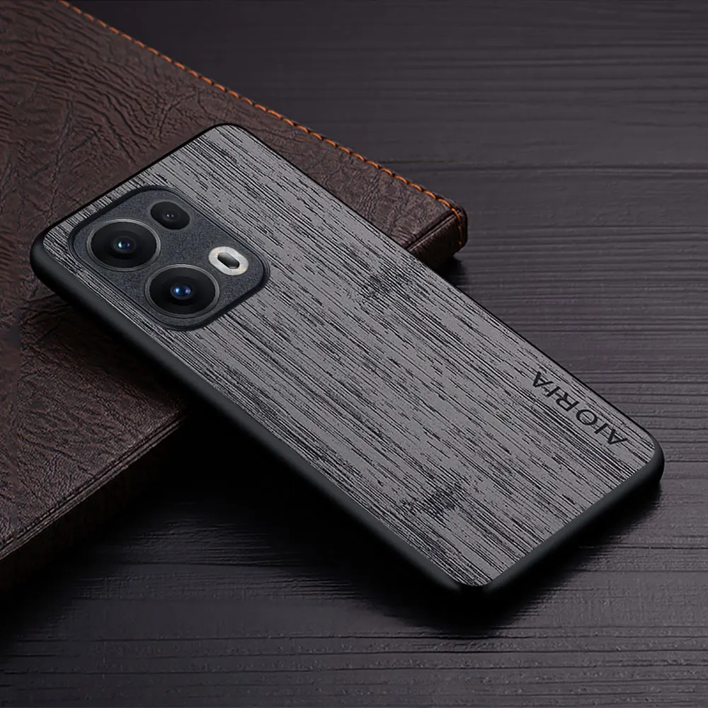 Luxury Bamboo Wood Pattern Leather Phone Case - Premium Cover