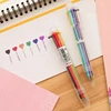 1/3/5 PCS Colorful Ballpoint Pen 6 Color In1 Pen Multicolor Stationery New Arrival School Office Teacher Nurse Gift Boy Girl ZYF 1