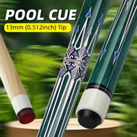 Professional 13mm 148cm maple cue stick durable, for American pool/Snooker billiards, rainbow tip.3 Cushion