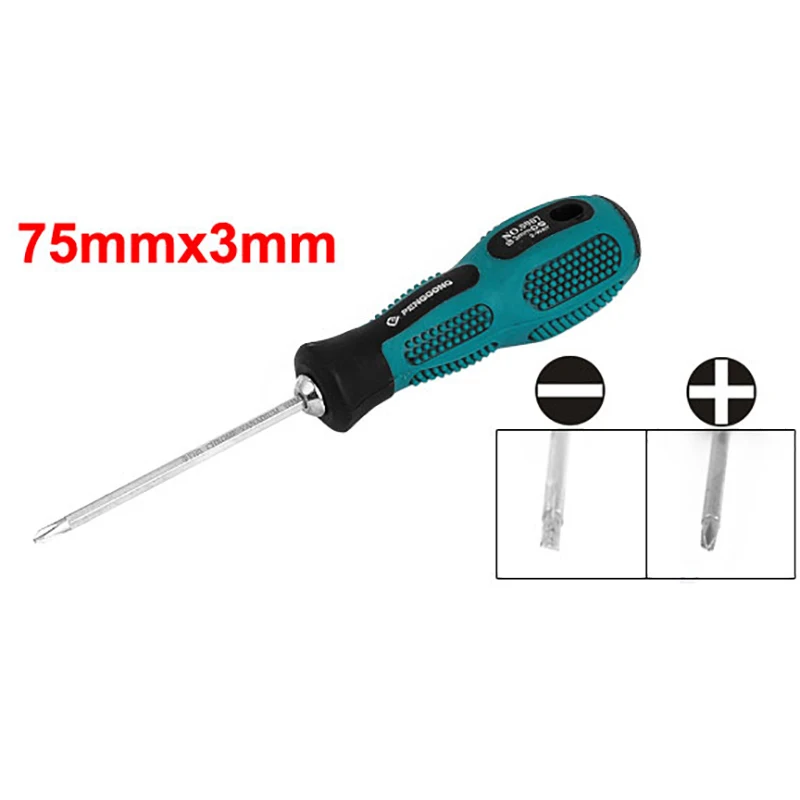 Dual Use 2In1 Magnetic Tip Slotted Phillips Screwdriver Handle Screwdriver Bolt Electrician Driver Special Screwdriver Hand Tool