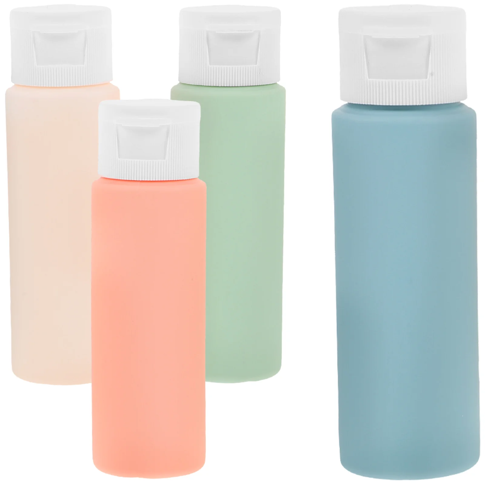 4 Pcs Hose Travel Supplies Macaron Tube Squeeze Bottles Set for Shampoo Lotion Dispenser Size travel supplies macaron tube squeeze bottle set empty shampoo lotion dispenser refillable for hose pipe