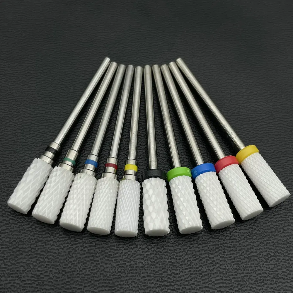 Nail Drill Bit Ceramic Milling Cutte Electric Burr Nail Files Pedicure Manicure Removing Gel Dead Skin Polish Art Accessory