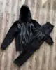 3D Letter Foam 2 Piece Set Tracksuit Men Y2k Set Sweatpants Tracksuit Men and Women Streetwear Hip Hop Casual Oversized Hoodie 1