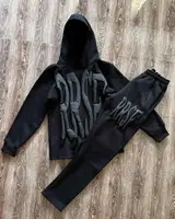 3D Letter Foam 2 Piece Set Tracksuit Men Y2k Set Sweatpants Tracksuit Men and Women Streetwear Hip Hop Casual Oversized Hoodie 1