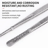 LUXIANZI Stainless Steel Tweezers High Quality 304 Long Tongs Straight Tweezer For Home Electronic Component Repair Hand Tools 3