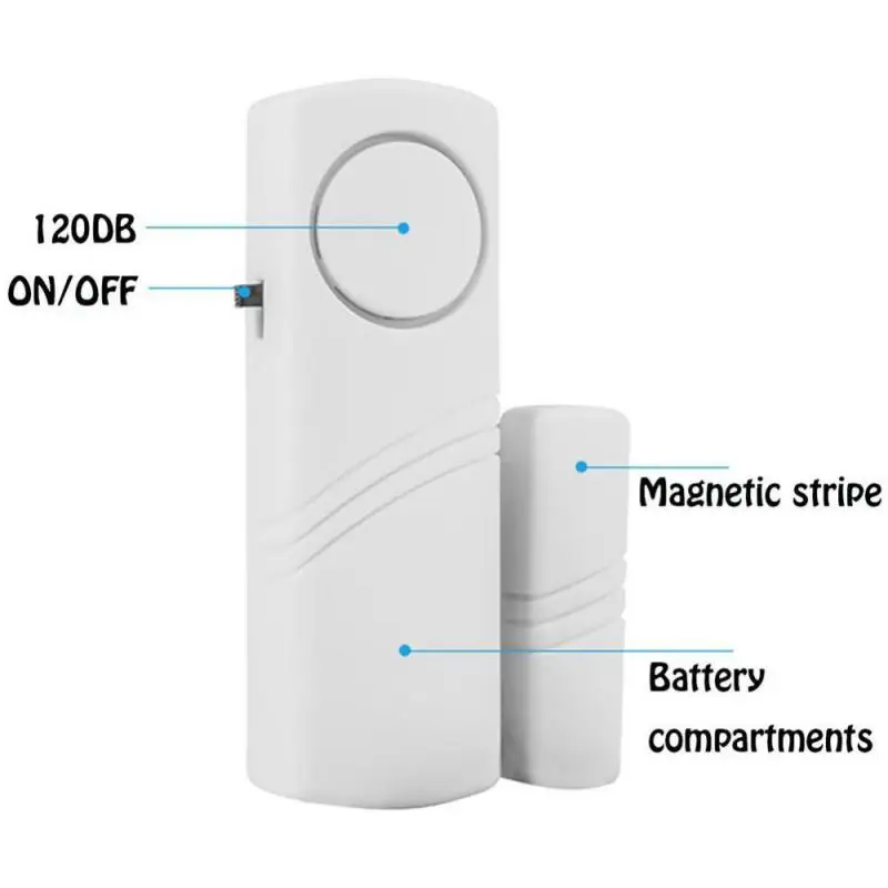 Door Window Wireless Burglar Alarm Magnetic Sensor Home Safety Wireless System Security Device