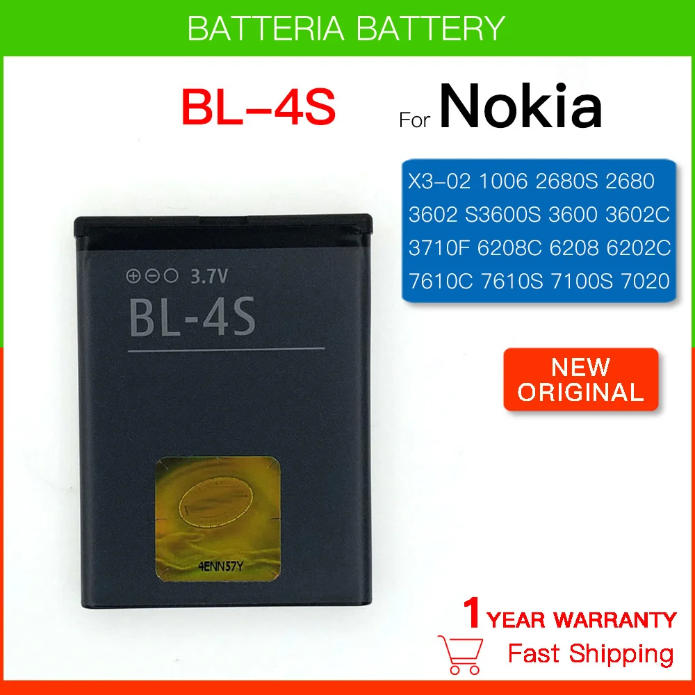 Batería de 4S BL BL-4S de , 860mAh, para Nokia 100... – Grandado