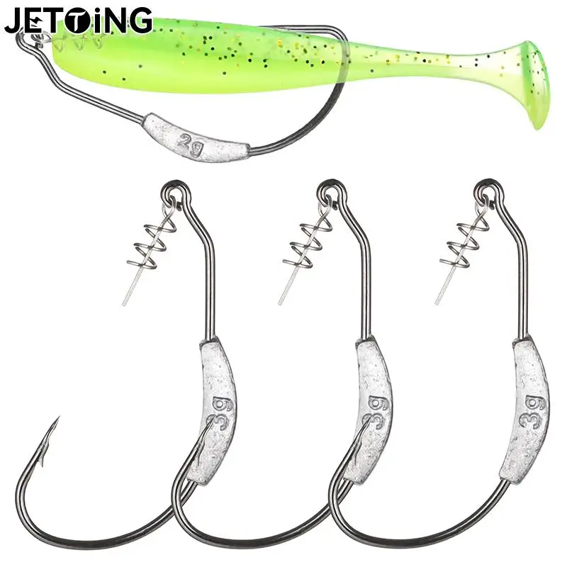 

Jig Crank Head Barbed Hook 2g 2.5/3g 4g 5g 7g Soft Lure Worm Offset Fishhook Spring Lock Pin Pesca for Texas Rigs Fishing Tackle