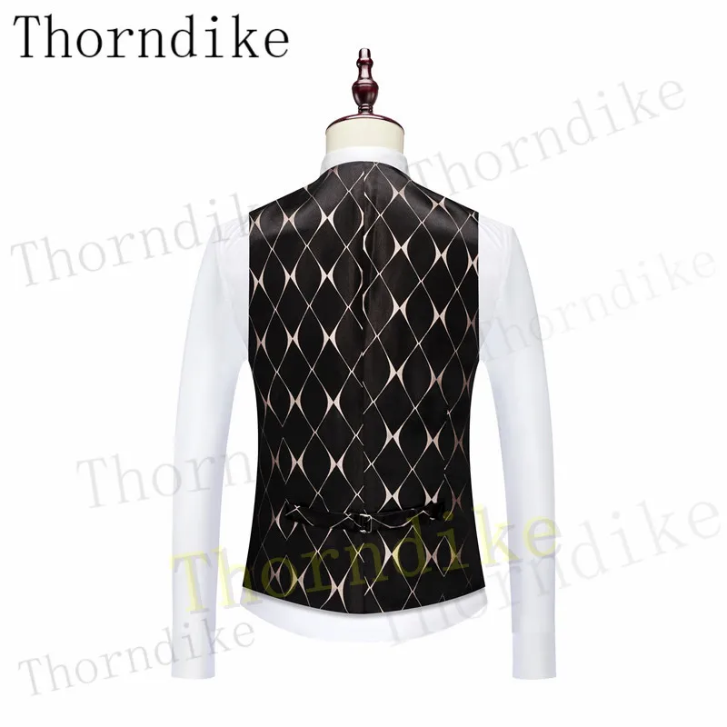 Thorndike 2022 Men's Suit Fashion Formal Business Slim Fit 3-Pieces Blazers  Men's Tuxedo Wedding Men Suits Groom Suit 5