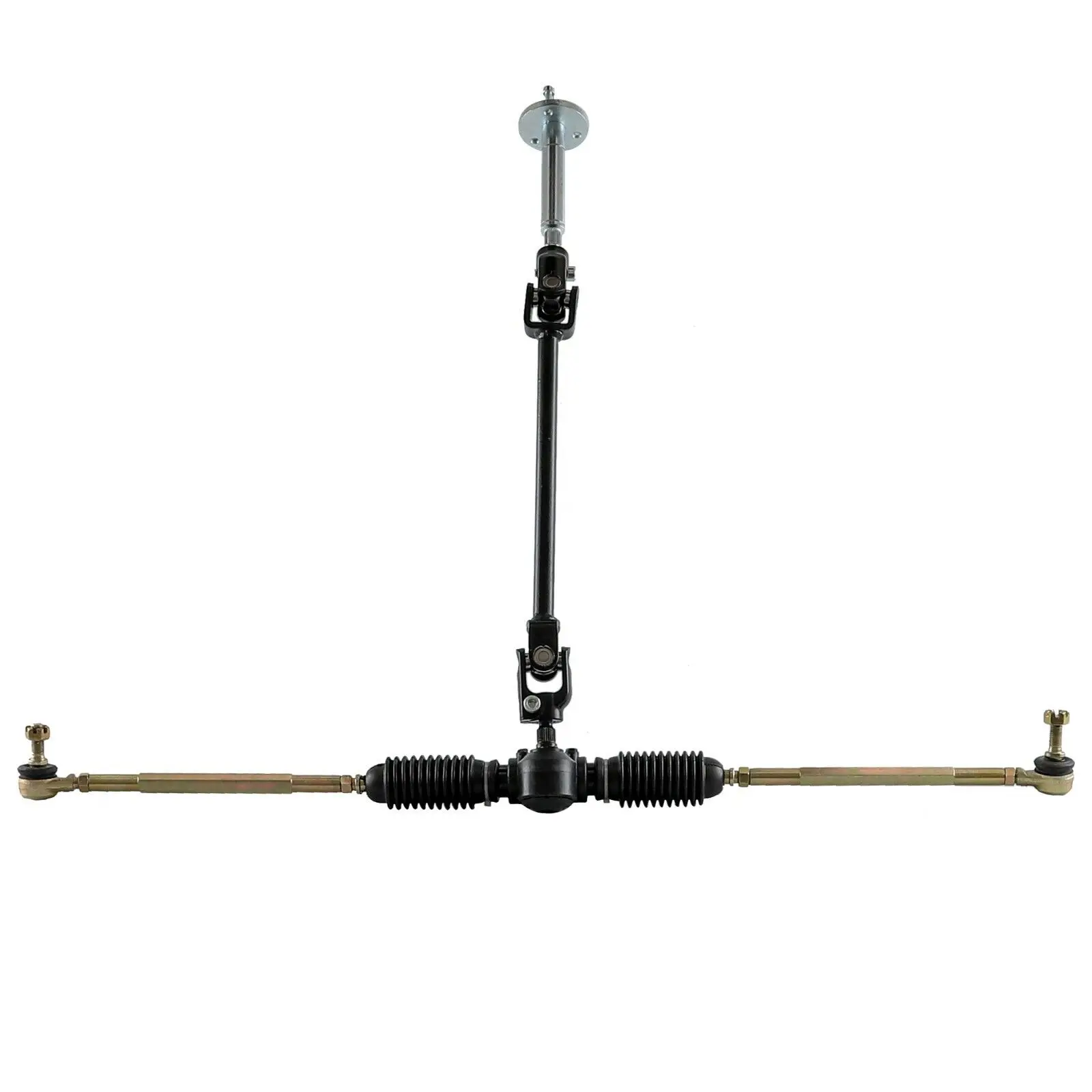 TDPRO Complete Go Kart Steering Wheel Gear Rack Pinion Tie Rod Shaft
