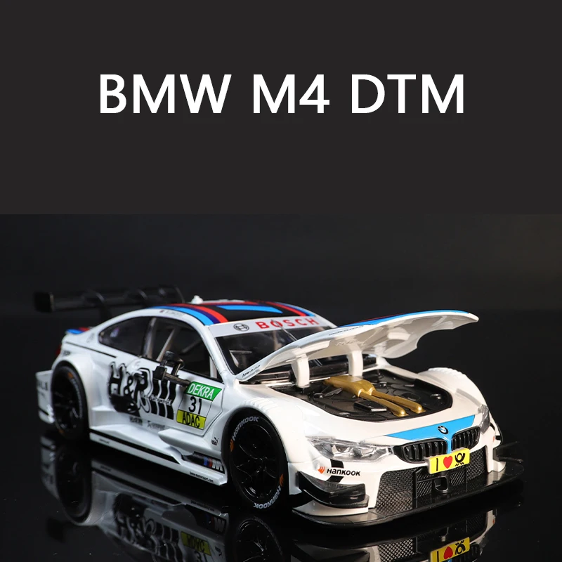 1:24 M4 DTM Racing Car Model Miniature Toy Boy Diecast Metal
