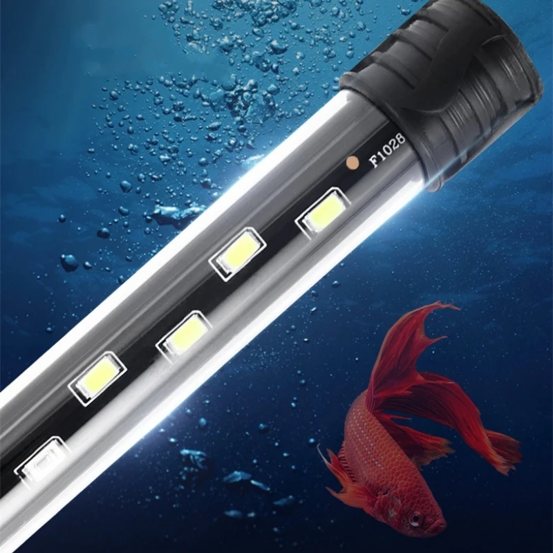 Lamp Waterproof Fish Tank Light 18-58CM Underwater Aquariums Decor Lighting 90-260V Aquarium Light LED Plant Grow