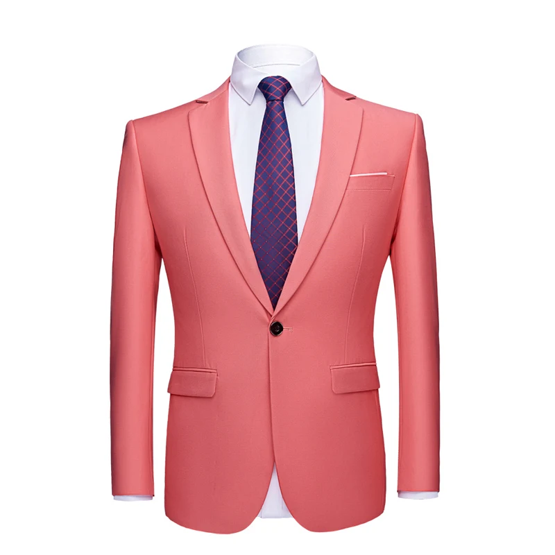 Men Fashion Casual Slim Fit Suit Jacket Formal Business Social Wedding Party Blazers Plus Size 5XL-S men suits jackets