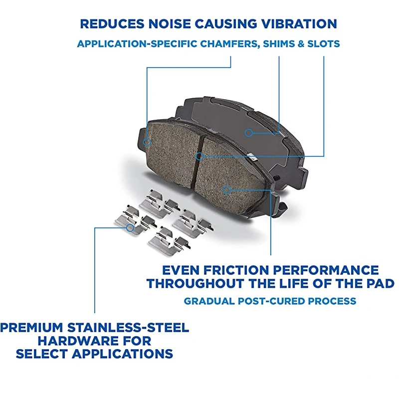 THREEON Quick Stop Rear Brake Pads TO1201 23904739 for Chevrolet Captiva WULING ALMAZ MG Hector 1.5T 1.8L
