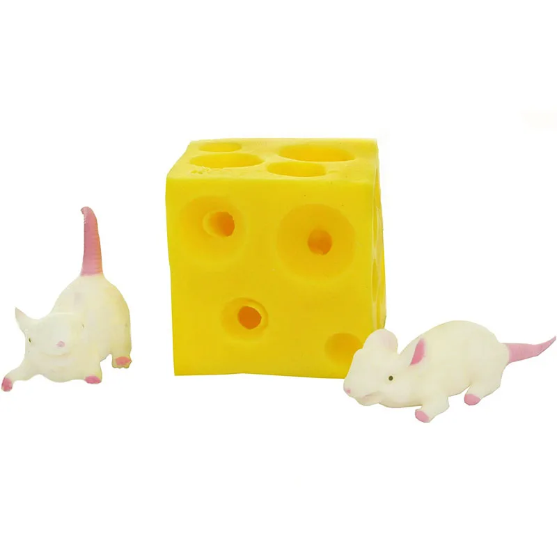 Mouse Hidden in Cheese Squeeze Fidget Toys For Kids Anti Stress ADHD Funny Gifts Regalos Para Cumpleaños Infantil Invitados 6