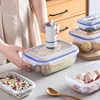 Vacuum Food Containers Microwave Safe Storage Box Fresh-Keeping Sealing Box Transparent Storage Container Fridge Food Dispenser 1