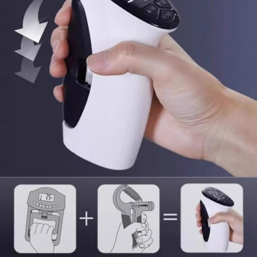 Hand Grip Strength Dynamometer,Electric Grip Dynamometer,Electronic Hand Dynamometer LED Display Accurate Adjustable Grip Distan